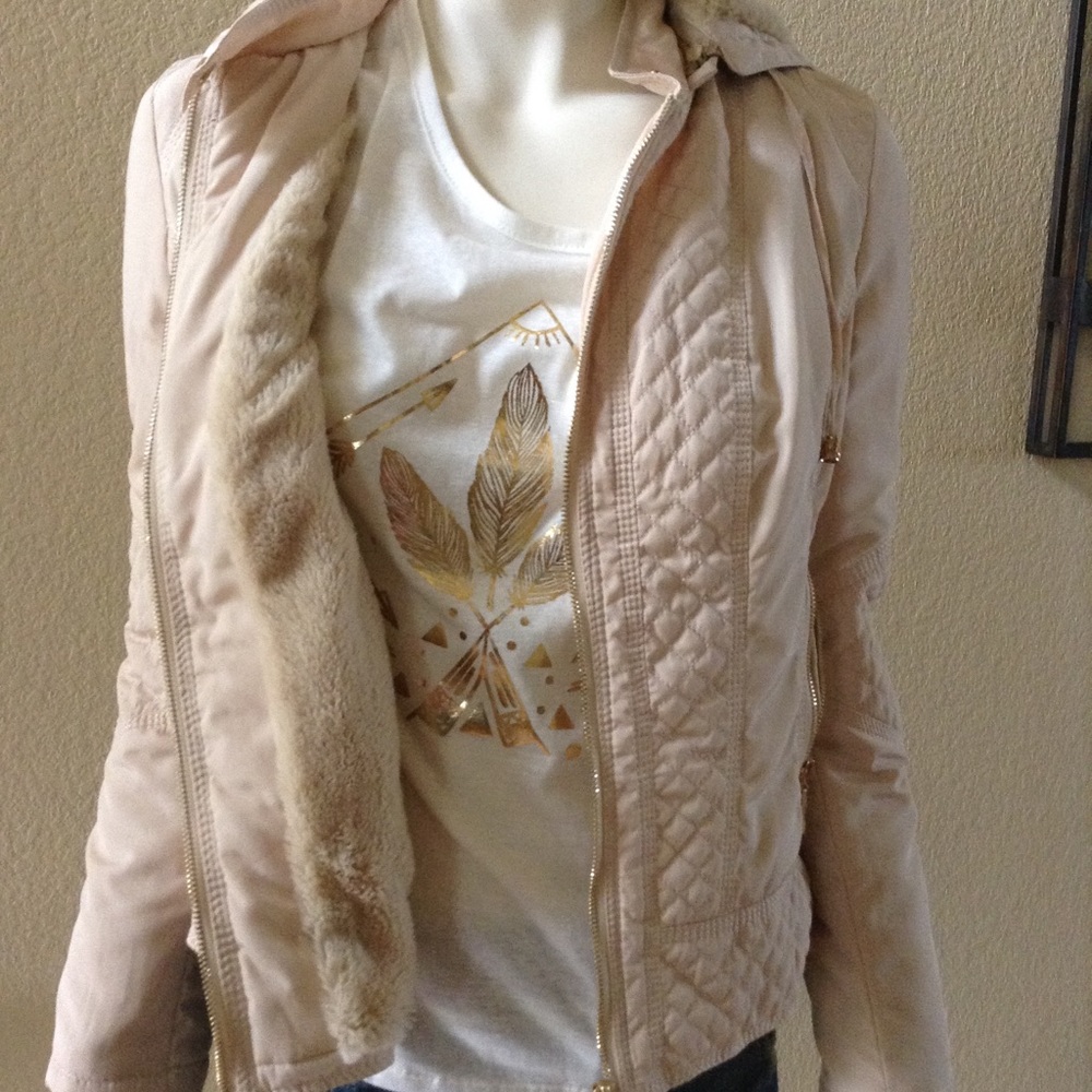 Cream Puffer Jacket - Picture 3 of 3